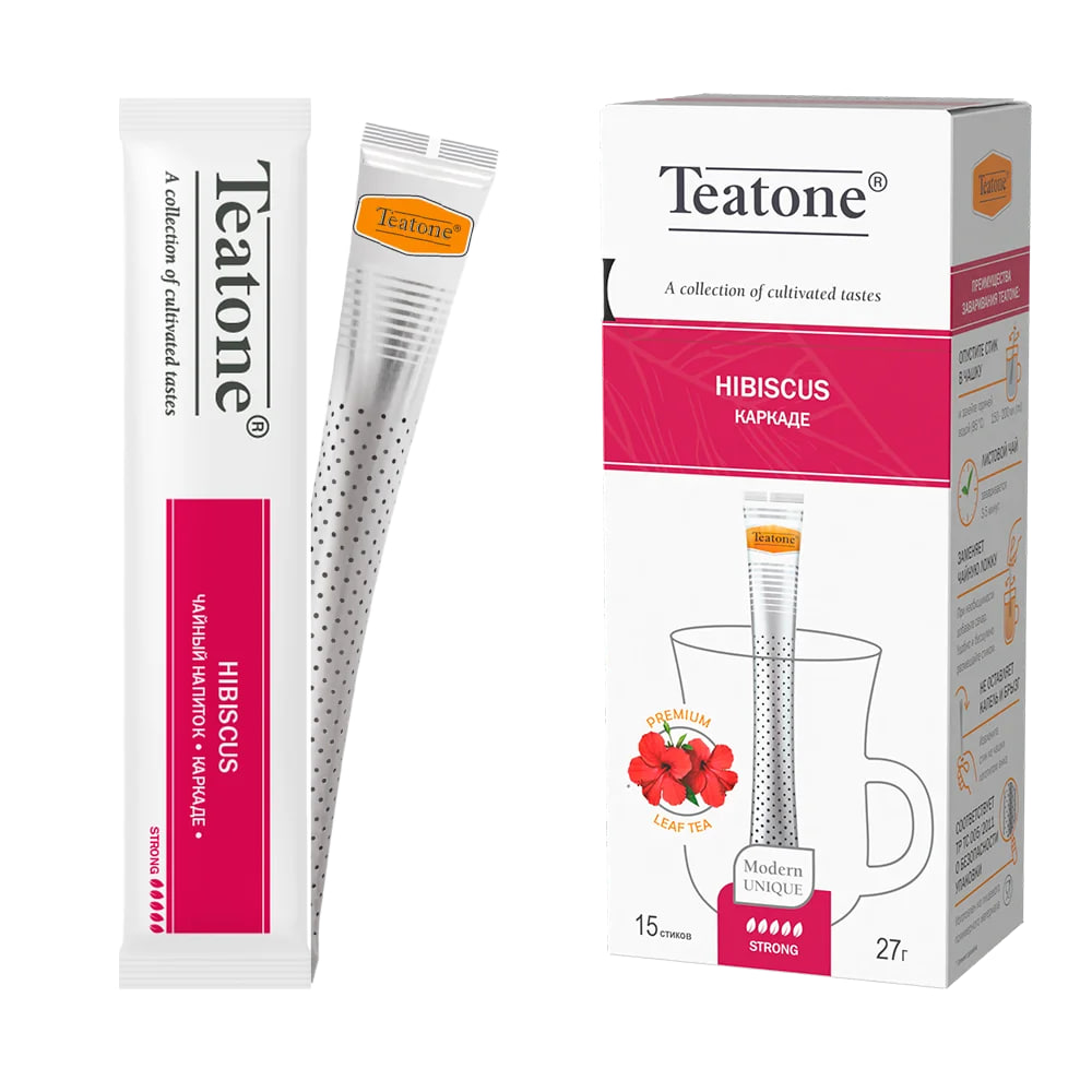 Чай каркаде (гибискус) TEATONE, 15*1,8 гр. — фото