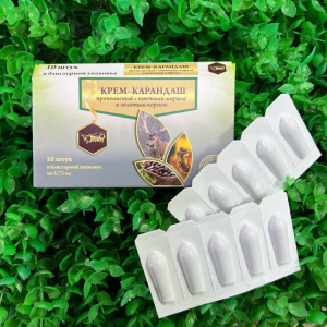 (ЧЗ) Крем-карандаш прополисный с пантами марала и золотым корнем — фото