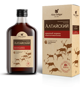 Алтайский с красным корнем и пантогематогеном бальзам  0,250 ст (серебрянный ключ) — фото