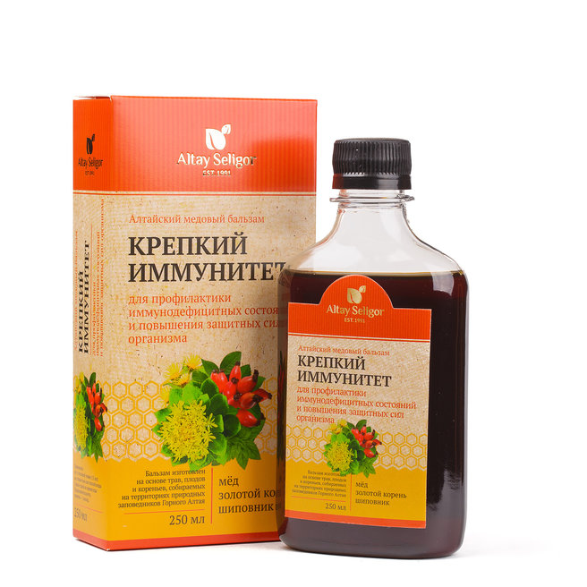 Алтайский Крепкий иммунитет бальзам 0,250 ст (Природная сила Алтая) — фото
