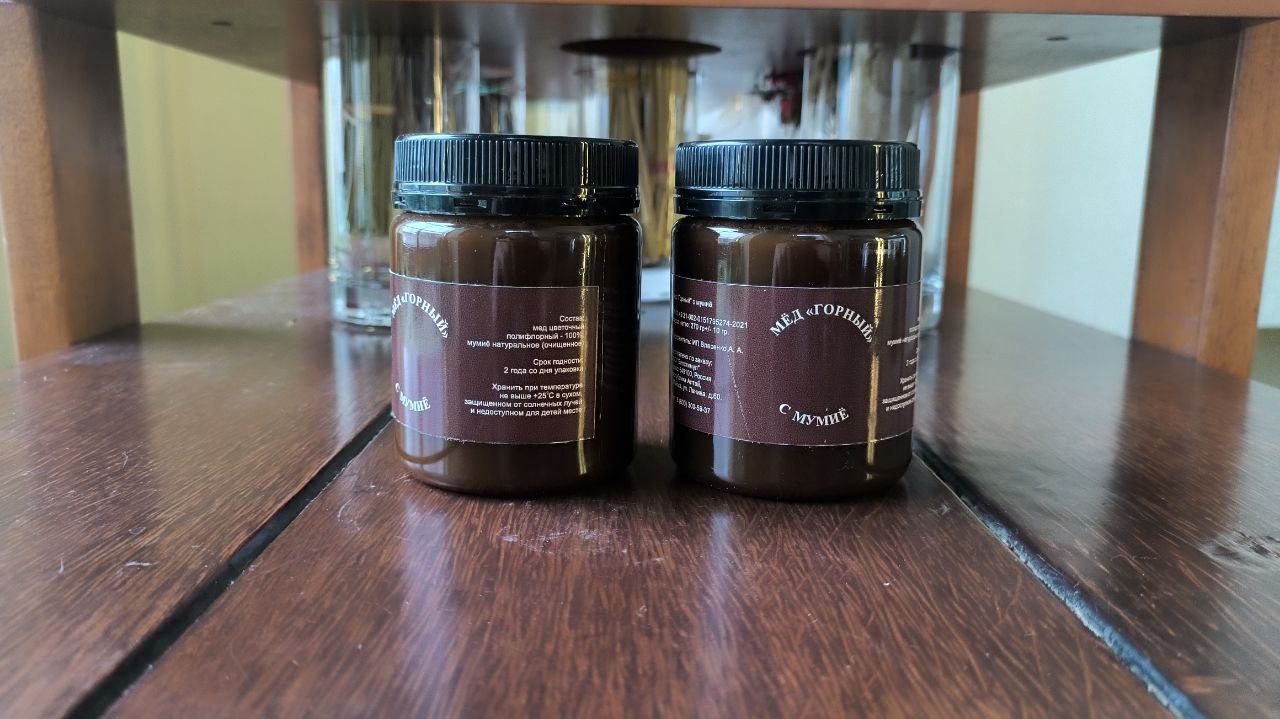 Мед "горный" с мумие 270+-10гр — фото