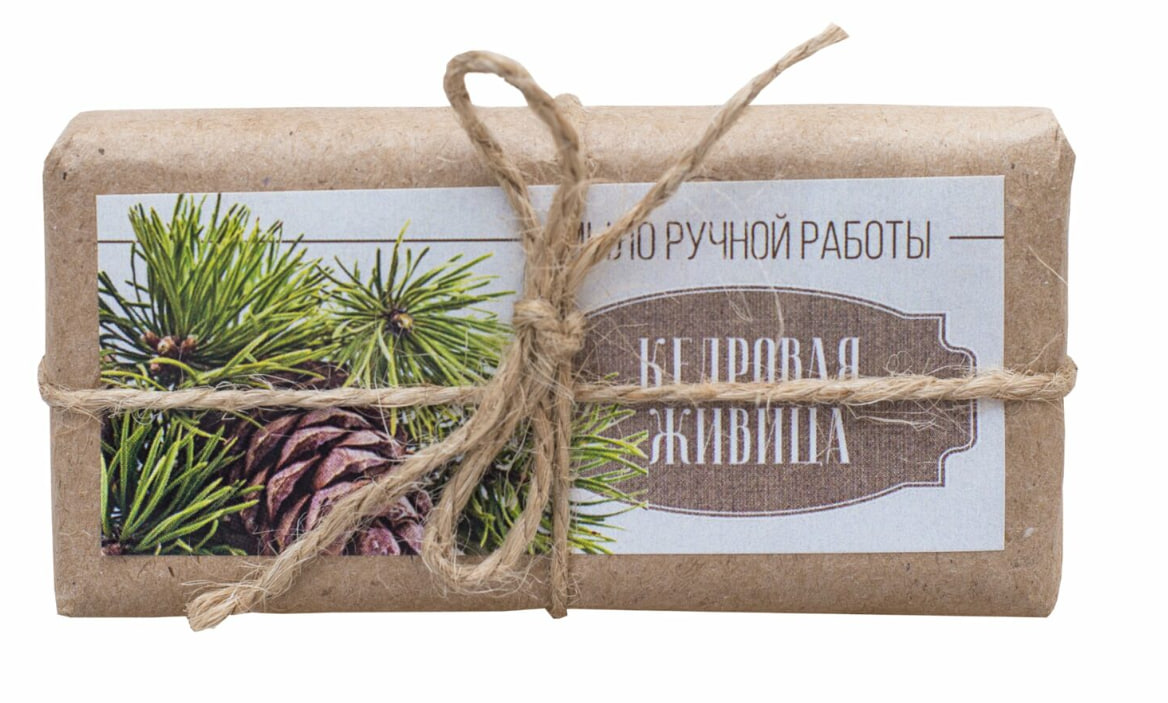 Мыло ручной работы из кедровой живицы — фото