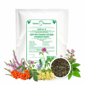 (ЧЗ) БАД "Серия Зеленая Аптека" Сбор № 13 при спазмах сосудов головного мозга, 200 гр. — фото