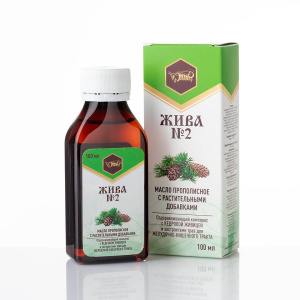 512 Масло на травах "ЖИВА №2" (С кедровой живицей для ЖКТ) — фото