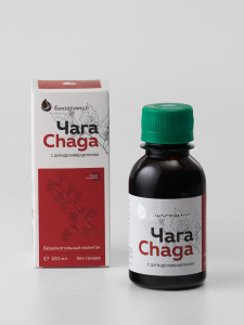 "Чага с дигидрокверцетином"  безалкогольный капиток 100мл без сахара — фото