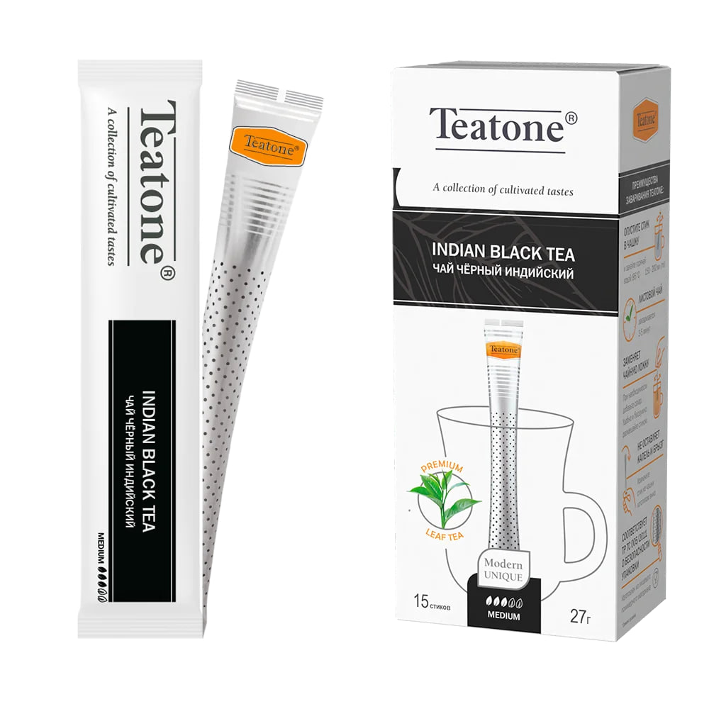 Чай черный индийский TEATONE, 15*1,8 гр. — фото