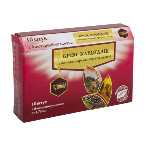 (ЧЗ) Крем-карандаш прополисный с пантами марала и красной щеткой — фото