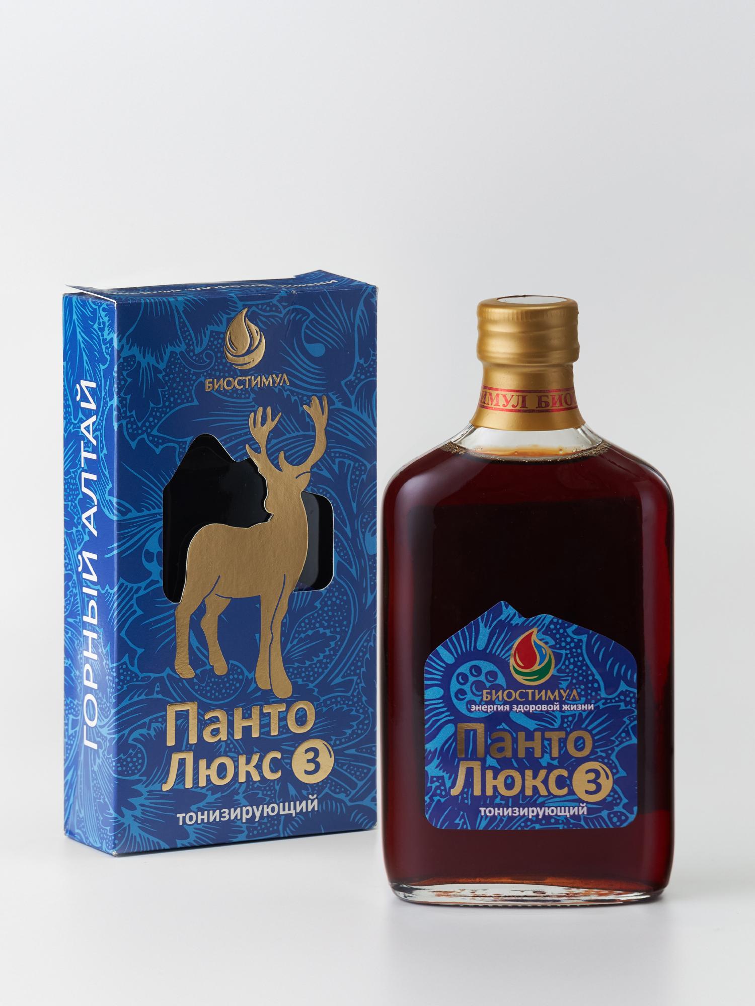 "Панто-Люкс" №3 Тонизирующий, безалкогольный фитопанториновый бальзам 250мл — фото