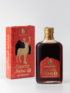 "Панто-Люкс" №1 Помощь при бронхите, безалкогольный фитопанториновый бальзам 250мл — фото