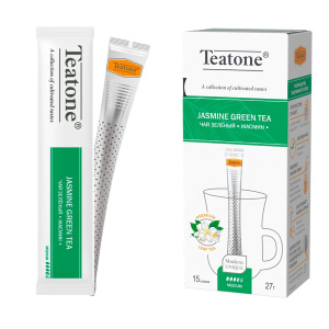 Чай зеленый "Аромат жасмина" TEATONE,15*1,8 гр. — фото