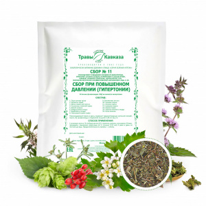 (ЧЗ) БАД "Серия Зеленая Аптека" Сбор № 11 при повышенном давлении (гипертонии), 200 гр. — фото