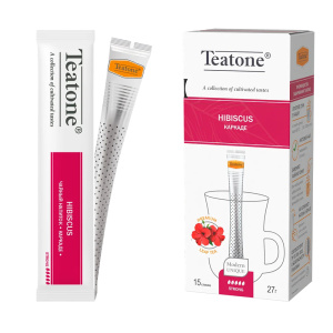 Чай каркаде (гибискус) TEATONE, 15*1,8 гр. — фото