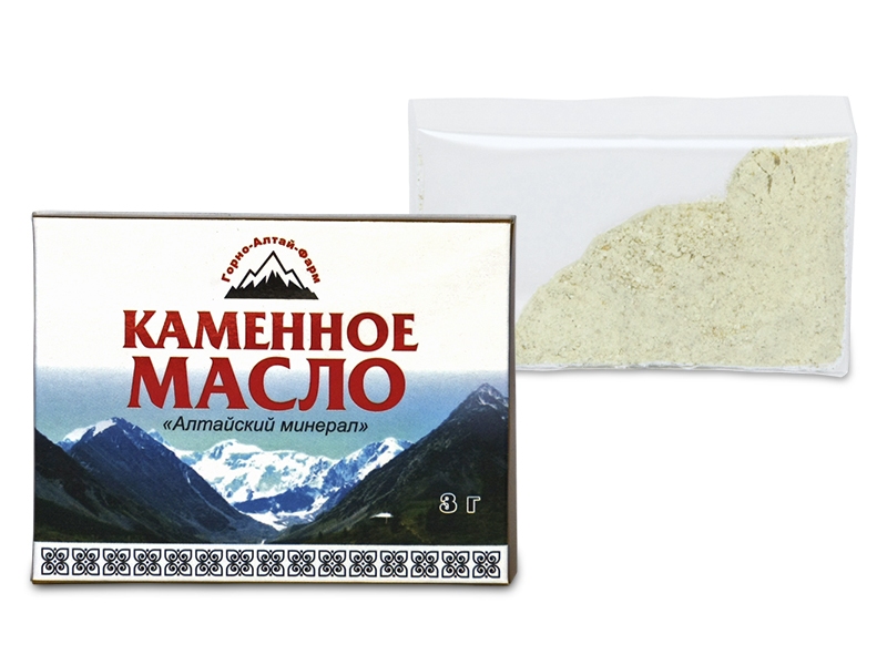 БАД Каменное масло Горного Алтая 3г Алтайский минерал — фото
