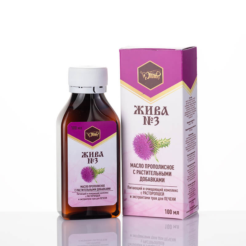 513 Масло на травах "ЖИВА №3" (Для печени) — фото