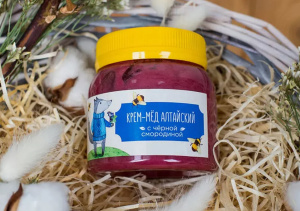 Алтайский Крем-мёд со смородиной (300 г) — фото